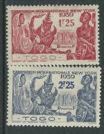 Togo N° 175 / 76  X  :  Exposition De New York, Les 2 Valeurs  Trace De Charnière Sinon TB - Other & Unclassified