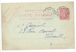 Enveloppe Entier Postal 15 C Semeuse Lignée Mill 507 Format 123x96 Mm Yv 130-E1 Storch B11 - Cartoline Postali E Su Commissione Privata TSC (ante 1995)