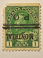 Timbres CANADA "Préoblitérés" "surcharge Inversée" - Année 1911-25 - N° Lot - Cotation Y&T: 3 Euros - Preobliterati