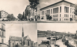 92) BOULOGNE-BILLANCOURT : Multi-vues - Place Marcel Sembat, Mairie, Eglise Et Usine Renault (1955) - Boulogne Billancourt