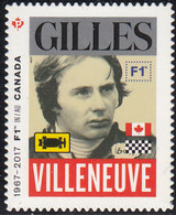 Canada 2017 MNH Sc #2994i (P) Gilles Villeneuve F1 Driver - Unused Stamps