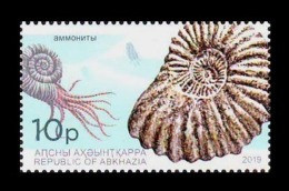 Abkhazia 2019 Mih. 1003 Fauna. Extinct Marine Mollusc Animals. Ammonoids MNH ** - Géorgie