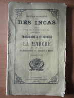 VALENCIENNES - Livret De La Société Des INCAS - Fêtes Des 17,18,19 Juin 1866 - Programme Et Itinéraire De La Marche - Zeitschriften - Vor 1900