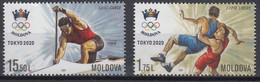 MOLDOVA 2021.Summer Olympic Games Tokyo 2020 Set 2 Stamps - Summer 2020: Tokyo