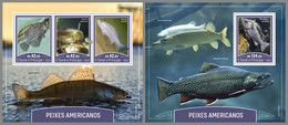 SAO TOME 2021 MNH American Fishes Amerikanische Fische Poissons Americains M/S+S/S - OFFICIAL ISSUE - DHQ2146 - Fische