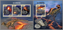 CHAD 2021 MNH Meteorites Meteoriten M/S+S/S - OFFICIAL ISSUE - DHQ2146 - Minerales