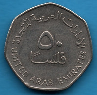 UNITED ARAB EMIRATES 50 FILS 1419 (1998) KM# 16 Derricks - United Arab Emirates