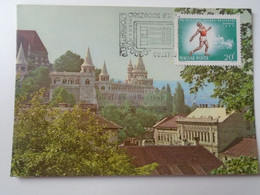 D185843    Hungary Szombathely Stamp Exhibition 1968 Handstamp On  Budapest Postcard   1961 - Poststempel (Marcophilie)
