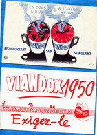 2-BUVARDS   Publicitaires    " VIANDOX"illustrés  Année 1950 - V