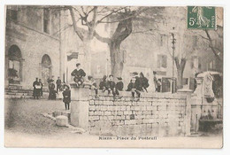 RIANS - LA PLACE DU POSTEUIL - Rians