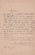 1889 SFAX (Tunisie) L.A.S. Cte Armand Du PATY De CLAM (1853-1916) Son Rôle Dans L'AFFAIRE DREYFUS - Historical Documents