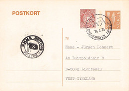 NORWAY - POSTCARD 1976 LONGYEARBEN > GERMANY / YZ148 - Covers & Documents