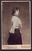 +++ Photo Ancienne Sur Carton - CDV - BRUXELLES - BRUSSEL - Portrait De Femme - Samson & Co  // - Etterbeek