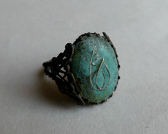 BAGUE ANCIENNE LAITON TORSADE - Anillos