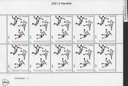 Nederland  2021-2  Handbal  Handball   Velletje-sheetlet -bogen   Postsfris/neuf/mnh - Ungebraucht