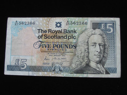 5 Five Pounds Sterling 1990 - ECOSSE  **** EN ACHAT IMMEDIAT **** - 5 Pounds