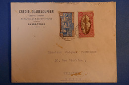 G1 GUADELOUPE BELLE LETTRE 1938 BASSE TERRE POUR VILLEJUIF FRANCE+ AFFRANCH. INTERESSANT - Lettres & Documents