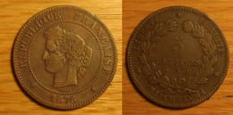 5 Centimes 1876 A - 5 Centimes