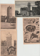 Berburg ( Saale ) : Schloss / Turm / Baren / ---- 4 Kaarten - Bernburg (Saale)