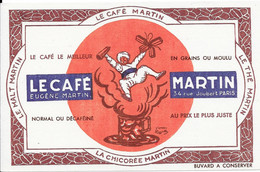 LE CAFÉ MARTIN  - Le Café Le Meilleur En Grains Ou Moulu - EUGÈNE MARTIN 34, Rue Joubert PARIS - Café & Thé