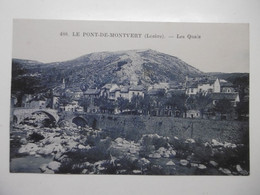 LE PONT DE MONTVERT Les Quais - CPA 48 LOZERE OCCITANIE - Le Pont De Montvert