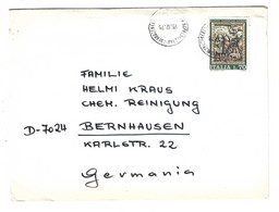 1975 Stampe Per L'estero Germani Da Soprabolzano Natale 1975 Lire 70 - 1971-80: Marcophilia