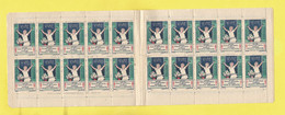 Erinnophilie Carnet Timbre Antituberculeux B C G  Complet Neuf Contre La Tuberculose 1928 Fillette Bras écartés - Tuberkulose-Serien