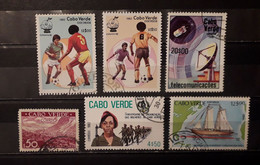 Capo Verde Cabo Verde 1982 - 1987 6 Stamps Football Sailing Other - Cap Vert