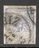 Iran Lions 1878 4 Kran Blue Issue - Iran