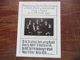 Luxemburg 1939 Sonderblatt / Souvenir Sheet Salon Du Timbre 1939 Mit Block 3 Mit Sonderstempel Und Tagesstemp Luxembourg - Cartas & Documentos