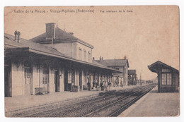 La Vallée De La Meuse. VIREUX-MOLHAIN , Vue Intérieur De La Gare - Sonstige & Ohne Zuordnung