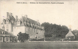 CLERE : CHATEAU DE CHAMPCHEVRIER FACADE PRINCIPALE - Cléré-les-Pins