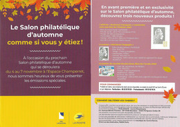 Programme Du 75 E Salon Philatélique D'Automne (2021) - Neufs