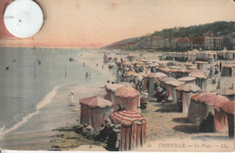 14 - Carte Postale Ancienne De TROUVILLE   La Plage - Trouville