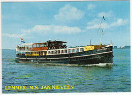 Lemmer - M.S. 'Jan Van Nieveen' - 'Lemmer Boot' - Salonboot, Anno 1928 - (Friesland / Nederland) - Lemmer