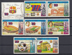 EQUATORIAL GUINEA 445-451,used,FC Barcelona,football - Usati