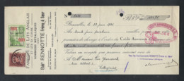 PERFIN / PERFO Op Wissel Met Zegel Koning Albert I Type KEPI Met Firmaperforatie CA , Staat Zie 2 Scans ! LOT 372 - 1934-51