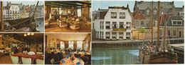 Harlingen - Hotel Café Restaurant 'Zeezicht', Zuiderhaven 1 - (Friesland) - In- & Exterieur - (2x 15 Cm X 10.5 Cm) - Harlingen