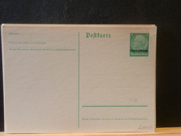 96/356  CP ALLEMAGNE SURCHARGE - 1940-1944 Occupazione Tedesca