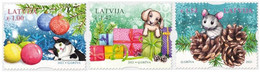 Latvia Lettland Lettonie 2021 (20) Christmas - Weihnachten - Cat - Dog - Mouse - Latvia