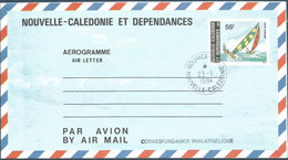 NOUVELLE CALEDONIE (New Caledonia) - Aérogramme - AER 11 - Oblitéré / Cancelled - 1984 - Luchtpostbladen