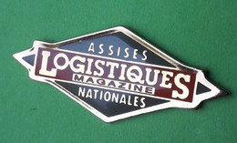 AB229 Pin's Média Presse Magazine Logistiques Assises Nationales Achat Immédiat - Médias