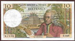 France - 10 Francs Voltaire 7 12 1972 1 Billet Superbe - 10 F 1963-1973 ''Voltaire''