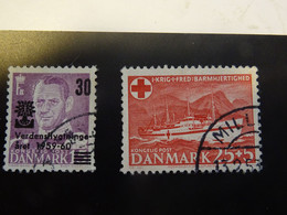DANEMARK   1951-1960 Croix Rouge  Année Mondial Du Réfugié - Used Stamps