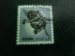 Manama - Qatar - Ile De Bahrein - Koala - Val 3 Dh - Violet - Année 1972 - - Chimpanzees