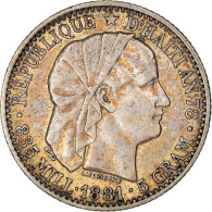 Monnaie, Haïti, 20 Centimes, 1881, Paris, SUP, Argent, KM:45 - Haití