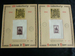 BELG.1942 BL15 (n° 1515) & BL16 HK (n° 1750):  " Winterhulp- ST.MARTIN " - ....-1951