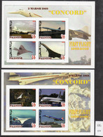 Palestine 2009 Concorde Cinderella Issue – IMPERF Pair Of Sheetlets.  MNH. - Concorde