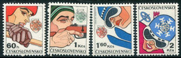 CZECHOSLOVAKIA 1977 Winter Spartakiad  MNH / **. Michel 2356-59 - Nuevos