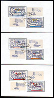 CZECHOSLOVAKIA 1977 European Peace And Cooperation Sheetlets Used.   Michel 2407-09 Kb - Usati